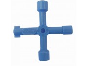 Select Hardware 4 Way Utility Service Key - Radiators, Water, Gas / Electric Box
